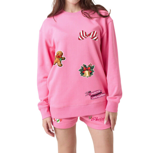 (L, Pink) Completo natalizio donna: e comoda.