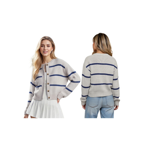 (XL, Gray) Γυναικεία πλεκτή ζακέτα φθινοπωρινό μπουφάν 1
