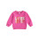 (6-12 Months, Pink) Mädchen-Sweatshirt, langärmelig, Rundhalsausschnitt, bestickter Pullover 1