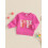 (3-4 Years, Pink) Mädchen-Sweatshirt, langärmelig, Rundhalsausschnitt, bestickter Pullover 4