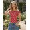 (L, Red) T-shirt sans manches pour l'été. 4