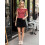 (M, Red) T-shirt sans manches pour l'été. 6