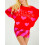 (XL, Red) Γυναικεία Πουλόβερ Καρδιάς, Πλάτη, Φθινόπωρο-Χειμώνας 4