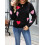 (XL, Black) Γυναικεία Πουλόβερ Καρδιάς, Αγίου Βαλεντίνου 5