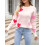 (XL, White) Γυναικεία Πουλόβερ Καρδιάς, Αγίου Βαλεντίνου 3