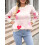 (XL, White) Γυναικεία Πουλόβερ Καρδιάς, Αγίου Βαλεντίνου 5