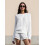 (S, White) Γυναικεία σετ δύο σορτς Loungewear 6
