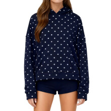 (S, Navy Blue) Γυναικείο φούτερ με φθινόπωρο χειμώνα