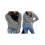 (L, Black) Women's Fall Loose Pullover Stripe Button Decor Long Sleeve Crew Neck Sweatshirt Casual Tops 2