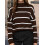 (M, Dark Brown) Γυναικεία Πλεκτά Πουλόβερ Στρογγυλή Λαιμόκοψη 3