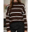 (M, Dark Brown) Γυναικεία Πλεκτά Πουλόβερ Στρογγυλή Λαιμόκοψη 6