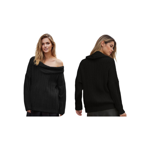 (L, Black) Γυναικεία πουλόβερ με το φθινόπωρο 1