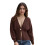 (L, Dark Brown) Γυναικείο Φθινοπωρινό Πουλόβερ Μονόχρωμο Πλεκτό 1