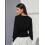 (L, Black) Γυναικείο Φθινοπωρινό Πουλόβερ Μονόχρωμο Πλεκτό 6