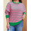 (XL, Pink) Γυναικείο ανοιξιάτικο φούτερ στρογγυλή λαιμόκοψη. 5