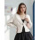 (S, Beige) Γυναικείο Φθινοπωρινό Πουλόβερ Μονόχρωμο Πλεκτό 3