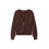 (L, Dark Brown) Γυναικείο Φθινοπωρινό Πουλόβερ Μονόχρωμο Πλεκτό 7