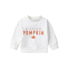 (6-12 Months, White) Hanorac dovleac Halloween pentru bebeluși, pulover cu mânecă lungă, toamnă, ținute drăguțe pentru copii mici