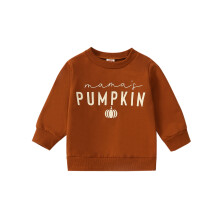 (18-24 Months, Brown) Hanorac dovleac Halloween pentru bebeluși, pulover cu mânecă lungă, toamnă, ținute drăguțe pentru copii mici