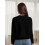 (XL, Black) Γυναικεία πλεκτή ζακέτα για χειμώνα. 7
