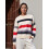 (S, Multi-color) Γυναικείο ριγέ casual χειμώνα, φθινόπωρο 2