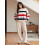 (L, Multi-color) Γυναικείο ριγέ casual χειμώνα, φθινόπωρο 6
