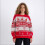 (XL, Red) Γυναικείο Χριστουγεννιάτικο Πλεκτό και Μακρυμάνικο 1