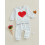 (2-3 Years, Gray) Set de 2 de inimă. 4