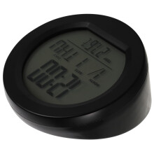 Solar Car Clock with Temperature and Date Display, Solar Powered Metal Dashboard Clock for Trucks