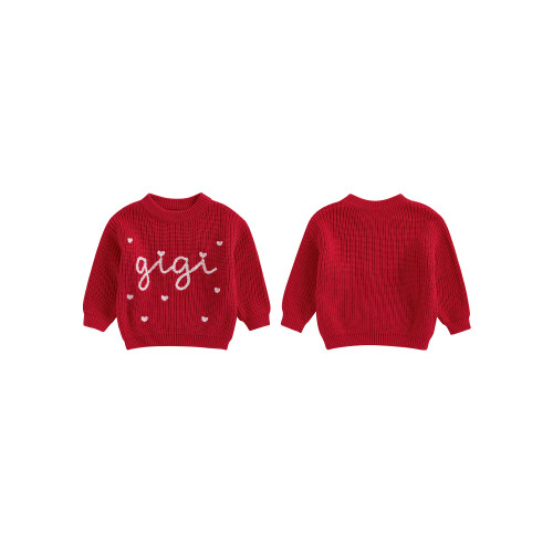 (12-18 Months, Red) Πουλόβερ για νήπια Αγίου Βαλεντίνου 1