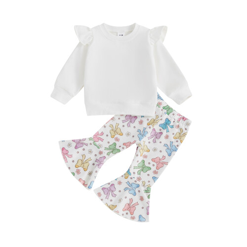 (18-24 Months, White) Φθινοπωρινά ρούχα νήπια 2 τεμαχίων