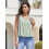 (S, Light Green) Γυναικείο αμάνικο τοπ καλοκαιρινό streetwear 5