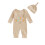 (3-6 Months, Beige) Σετ 2 τεμαχίων για νεογέννητα 1