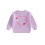 (3-4 Years, Purple) Mädchenpullover, langärmelig, Rundhalsausschnitt, Herzblumenmuster, warmer Winterpullover 1