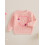(9-12 Months, Pink) Mädchenpullover, langärmelig, Rundhalsausschnitt, Herzblumenmuster, warmer Winterpullover 5