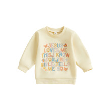 (6-12 Months, Beige) Sudadera informal para bebé niña con estampado floral, cuello redondo y manga larga. Ropa de invierno y otoño.