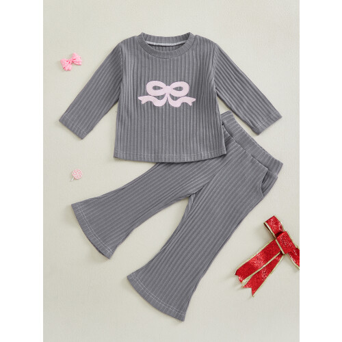 (12-18 Months, Gray) Φθινοπωρινό σετ για 2 τεμαχίων. 2