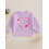 (12-18 Months, Purple) Mädchenpullover, langärmelig, Rundhalsausschnitt, Herzblumenmuster, warmer Winterpullover 5