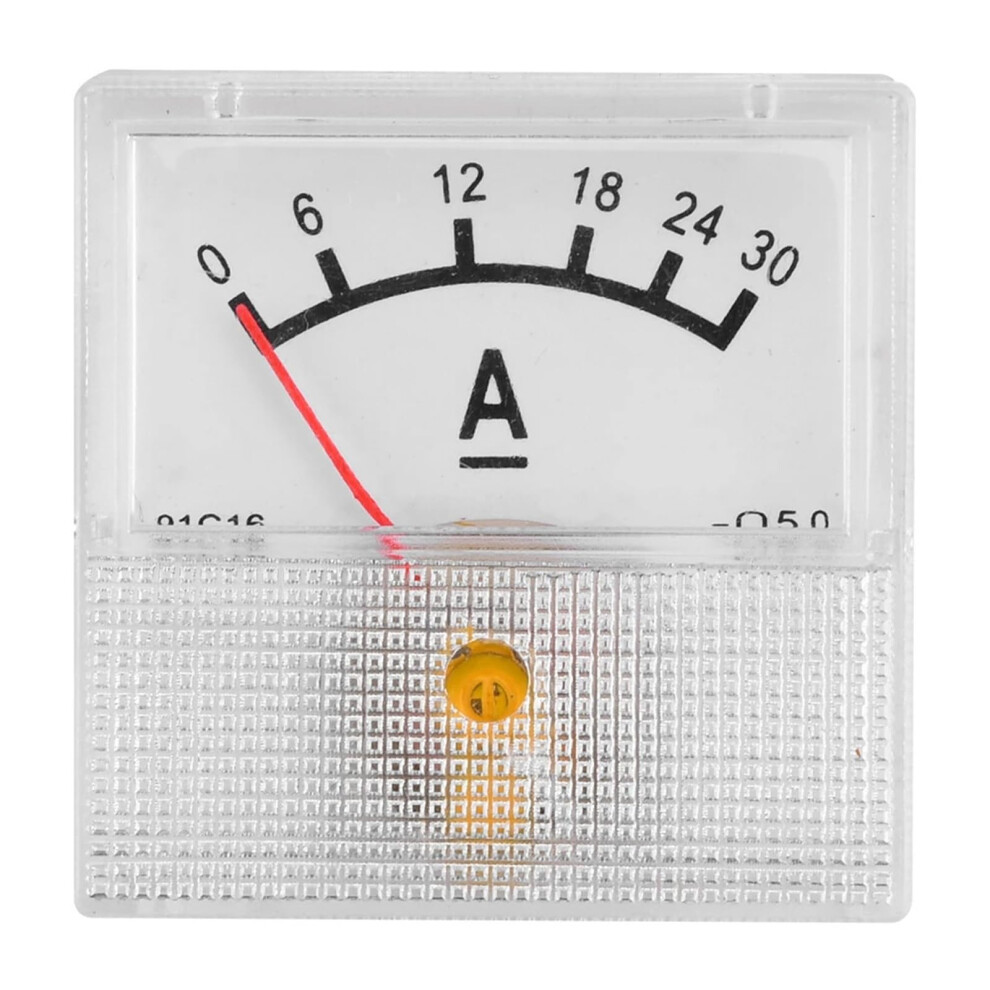 Analog Ammeter 30A Dc Panel Mount With Clear Pointer Display And Accuracy Measurement 9771547182184