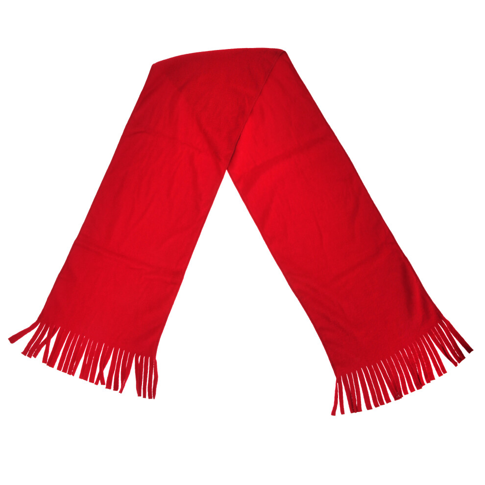 Result (One Size, Red) Adults Unisex Active Fleece Winter Tassel Scarf