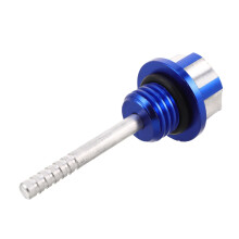 Motorcycle Oil Level Gauge Aluminum Precision Oil Fill Tool Accurate Measurement Easy Install Blue