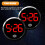 Car Dashboard Clock with TouchActivated LED Display, Waterproof Universal Digital Car Clock Red 2