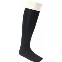 (3 UK-6 UK, Black/White) Carta Sport Boys Football Socks