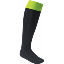 (3 UK-6 UK, Black/Fluorescent Lime) Carta Sport Boys Football Socks