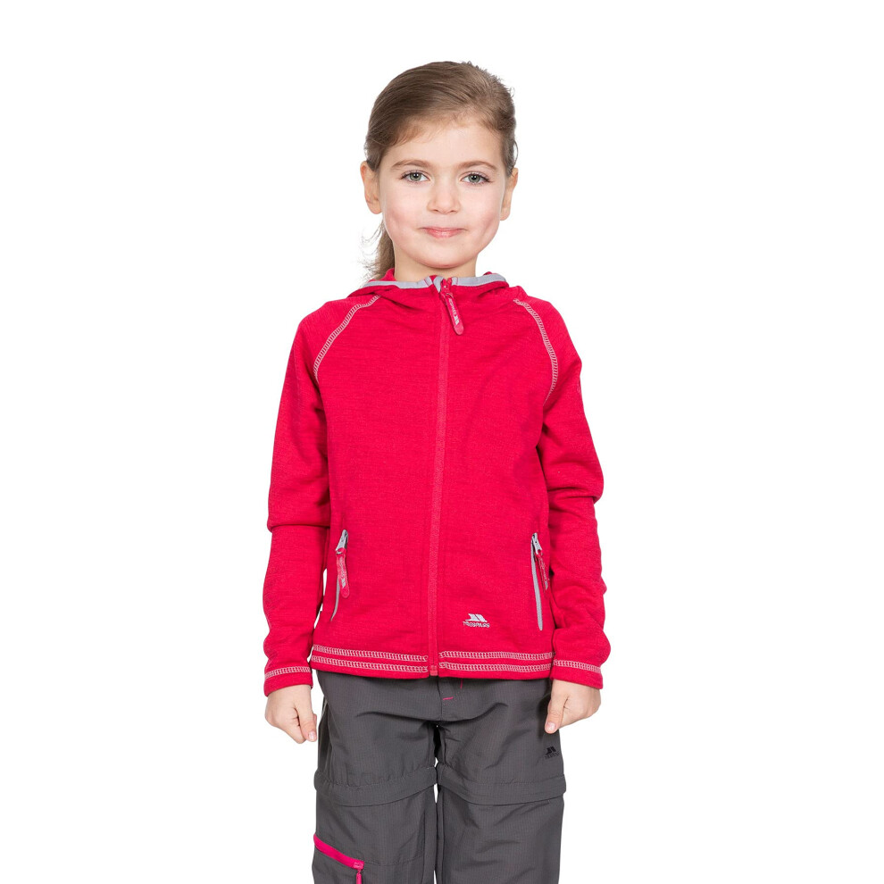 Trespass (2-3 Years, Raspberry Marl) Childrens Girls Goodness Full Zip Hooded Fleece Jacket