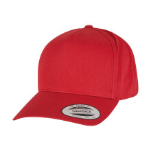 (One Size, Mars Red) Flexfit By Yupoong 5 Panel Classic Snapback Cap