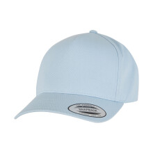 (One Size, Light Blue) Flexfit By Yupoong 5 Panel Classic Snapback Cap