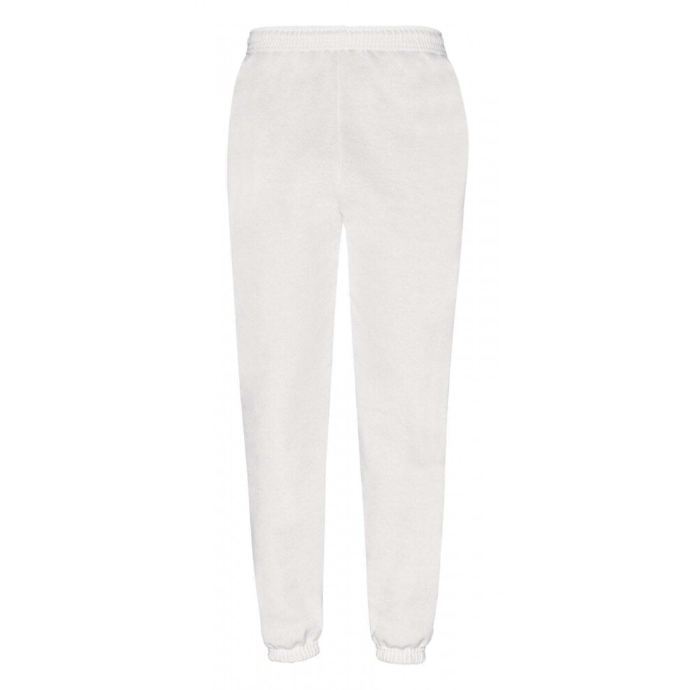 Fruit Of The Loom (Xs, White) Mens Classic 80/20 Jogging Bottoms