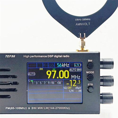 TEF6686 DSP Receptor de Rádio Portátil Full-Band com Display LCD de 2,8 Polegadas Rádio Digital FM de 65-108 MHz 2