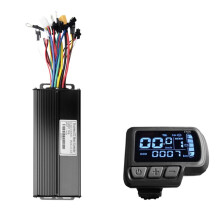 EN06 LCD Electric Bike Display Meter 35A 36V/48V/52V Sine Wave Controller Kit for Scooter E-Bike Modification